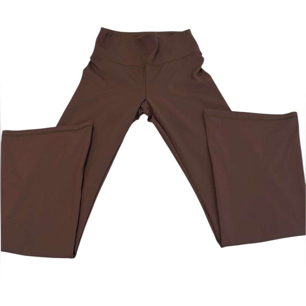 American Eagle Brown High-Waist Flare Leggings